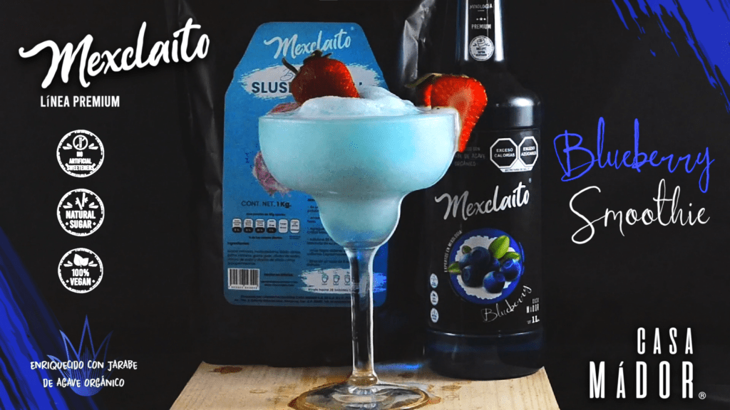 BLUEBERRY PREMIUM Y BASE NEUTRA SLUSH CRISTAL - MEXCLAITO