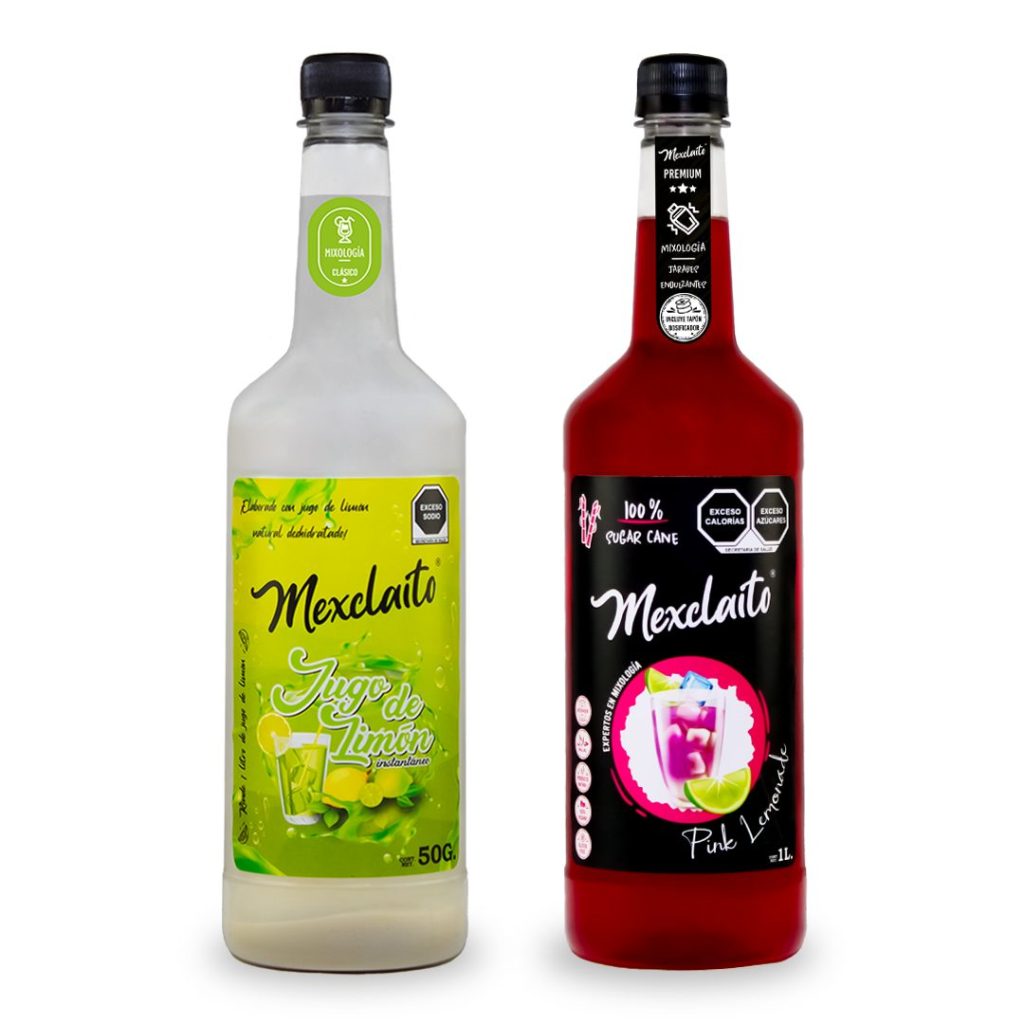 Mexclaito® Limonada Pink con Jarabe Pink Lemonade y Jugo de Limón - Packs Limonadas.