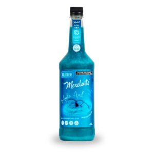 Mexclaito® Glitter Jarabe/Syrop Sabor Menta Azul 1 Litro