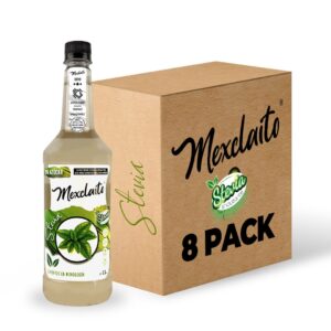 Mexclaito® Xero 0% Azúcar Jarabe/Syrop Stevia1 Litro 8 Pack
