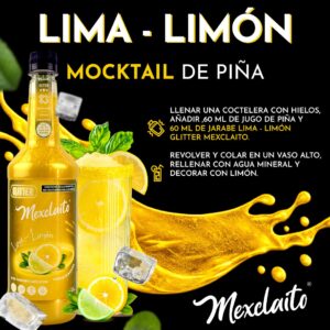 Mexclaito Glitter Jarabe/Syrop Sabor Lima - Limón 1 Litro 8 Pack - receta sugerida