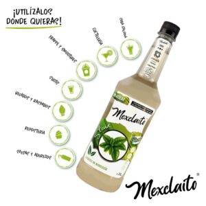 Mexclaito Xero 0% Azúcar Jarabe/Syrop Stevia 1 Litro - modo de uso