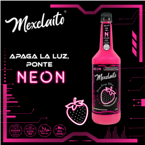 Mexclaito Neón Jarabe Fresa/ Strawberry Glow 1 Litro Beneficios