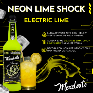 Mexclaito Neón Jarabe Lima- Limón/ Lime Shock 1 Litro Receta