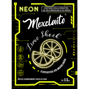 Mexclaito Neón Jarabe Lima- Limón/ Lime Shock 1 Litro Etiqueta FR